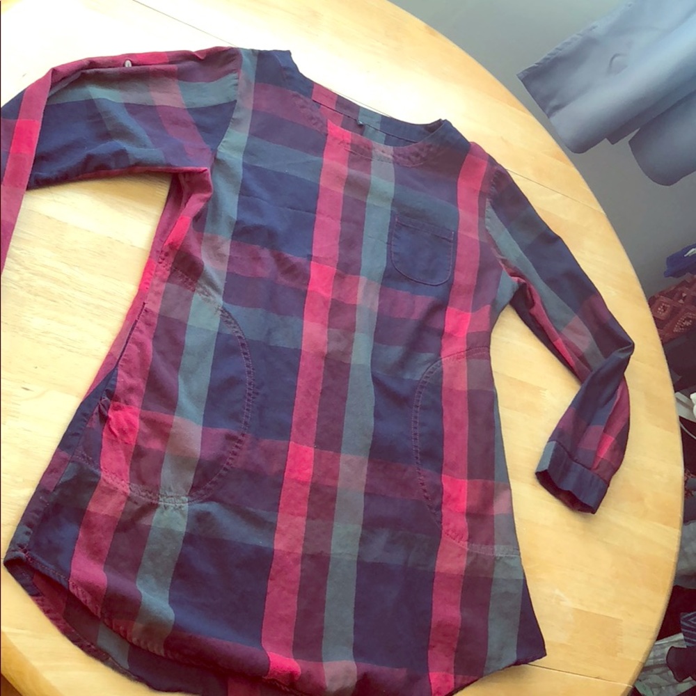 Plaid tunic dress